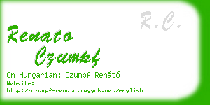 renato czumpf business card